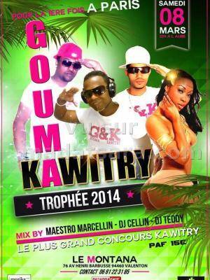 Gouma Kawitry Trophée 2014 au Mon Tana à Paris