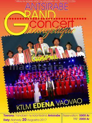 Grand concert évangélique Salt Gospel & KTLM Edena Vaovao Maison de la Culture Antsirabe