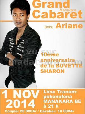 Grand Cabaret Manakara avec Ariane au Tranompokonolona Manakara Be