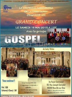 Grand concert avec le groupe Gospel AMF Farimbona au FPMA Cergy