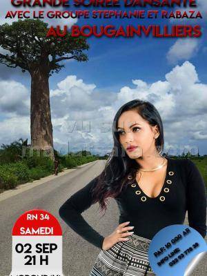 Grande soirée dansante avec Stéphanie & Rabaza au Les Bougainvilliers Morondava