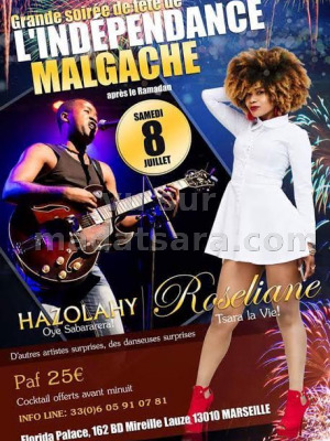 Grande soirée de l'indépendance avec Roseliane‍ & Hazolahy‍ - Florida Palace Marseille‍