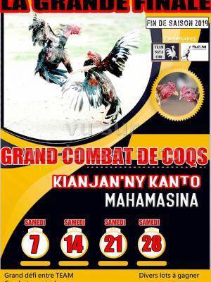 Grands combats de coq - finale - Kianjan'ny Kanto Mahamasina