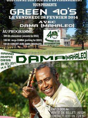 Green 40's avec Dama Mahaleo au Grand Amphi DEGS