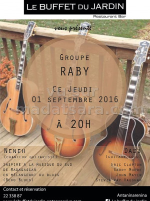 Group Raby en concert au Buffet du Jardin