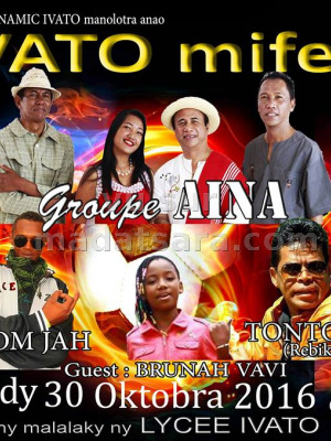 Groupe Aina, Dom‍, Bruno djaozara‍, Tonton Pa‍, Coom-Jah‍, Brunah Vavi - Ivato mifety - Lycée Ivato