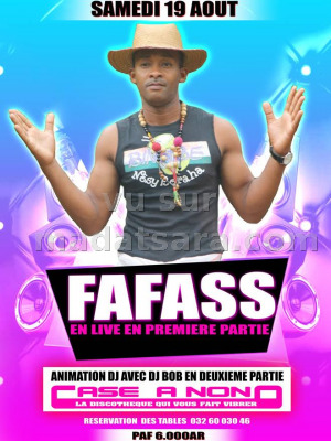 Groupe Fafass‍ en live première partie - Discothèque Case A Nono Sainte-Marie‍