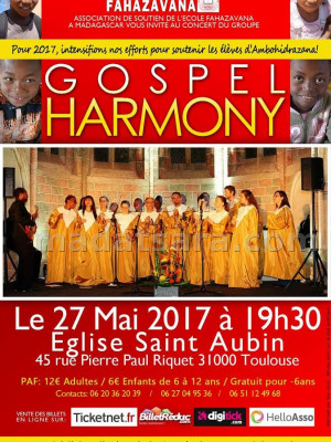 Groupe Harmony‍ en concert Eglise Saint Aubin Toulouse