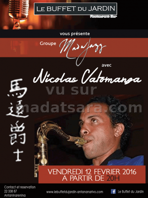 Groupe Madajazz avec Nicolas Vatomanga au Buffet du jardin