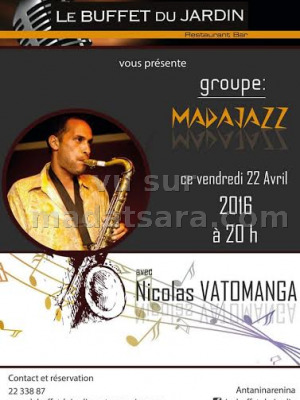 Groupe Madajazz avec Nicolas Vatomanga au Buffet du Jardin