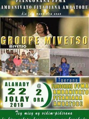 Groupe Mivetso en concert Ffma Ambanivato Fitahiana Ambatobe