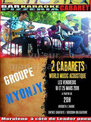 Groupe Nyonjy world music acoustique au LaMozika Morafeno