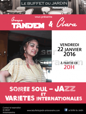 Groupe Tandem & Clara en concert au Buffet du Jardin