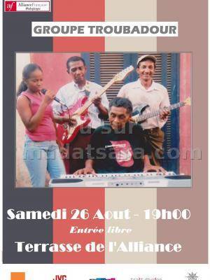 Groupe Troubadour en concert terrasse AF - Alliance Française de Mahajanga