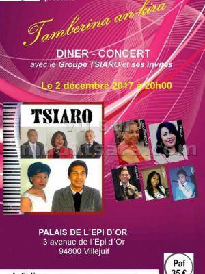 Groupe Tsiaro diner concert Palais De L'Epi D'Or Villejuif