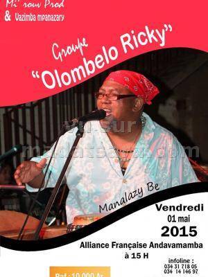 Groupe Olombelo Ricky Manalazy be en concert à l'Alliance Française d'Antananarivo