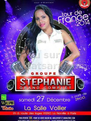 Groupe Stéphanie au grand complet à la salle Voilier La Norville