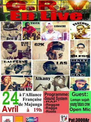 G.R.V en live à l'Alliance Française de Mahajanga