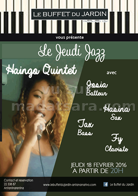 Haingo Quintet - Le jeudi Jazz au Buffet