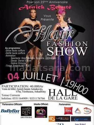 Hair Fashion show présentée par Annick Beauté dans le Hall de la Gare