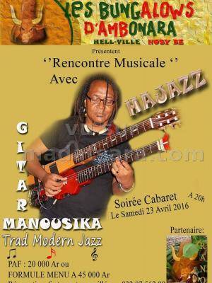 Hajazz rencontre musicale giara manousika Les Bungalows d'Ambonara