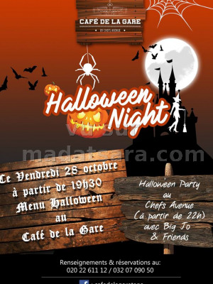Halloween Night au Café de la Gare Soarano‍