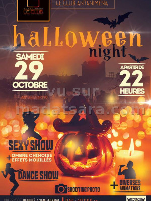 Halloween night - Le Club Antanimena‍