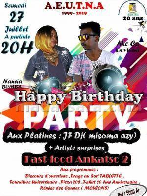 Happy birthday party Fast Food Ankatso II