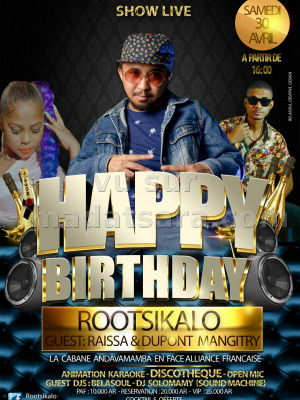 Happy Birthday Rootsikalo‍ - Cabane Lounge Bar Karaoke Andavamamba‍