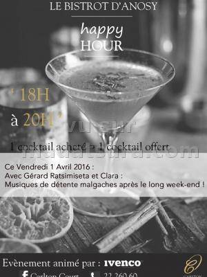 Happy hour au Bistrot d'Anosy avec Gérard Ratsimiseta et Clara