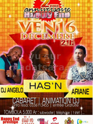 Has'n‍, Ariane‍ & Dj Angelo‍ - 2ème anniversaire Happy End