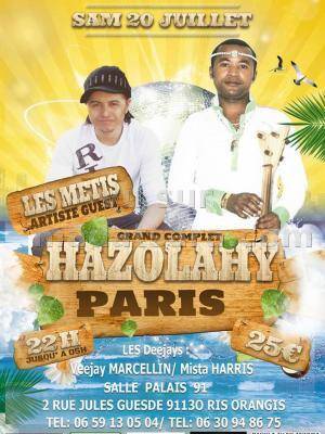 Hazolahy et Les Metis à la Salle Palais Ris Orangis
Quelques vidéos de :
Hazolahy
[videos artis