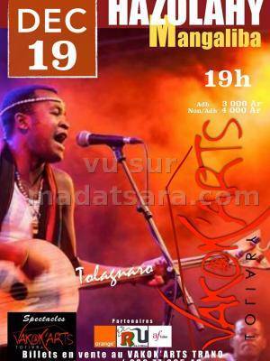 Hazolahy Mangaliba en concert au Vakok'Arts Toliara