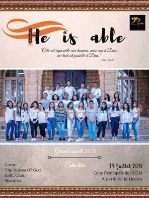 He is able The Voices Of God (VOG), Esic Choir, Mozaika Université Catholique de Madagascar (UCM)