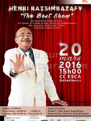 Henri Ratsimbazafy "The Best show" au CCESCA