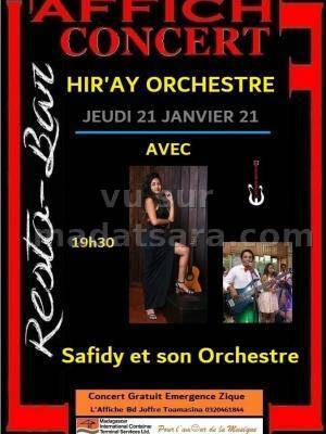 Hir'ay Affiche Resto Bar Toamasina