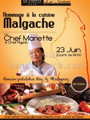 Hommage à la cuisine malgache avec Chef Mariette - Le Louvre 313 Antaninarenina‍