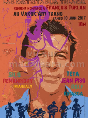 Hommage des artistes de Tuléar à François Turlan au Vakok'Arts Trano Toliary‍