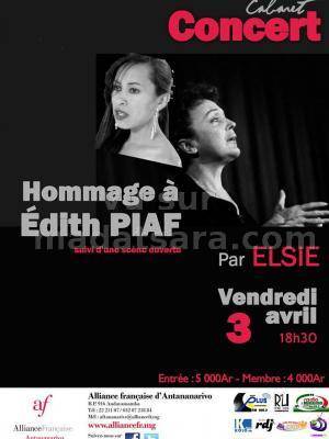 Hommage à Edith Piaf suivie d'une scène ouverte par Elsie à l'Alliance Française d'Antananarivo