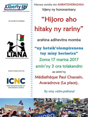 Horonan-tsary "Hijoro hitaky ny rariny"