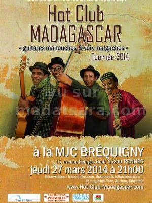 Hot Club Madagascar en concert à la MJC Bréquigny à Rennes