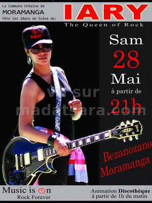 Iary the queen of Rock en cabaret à la commune urbaine de Moramanga