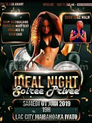 Ideal night soirée privée Lac City Maibahoaka Ivato