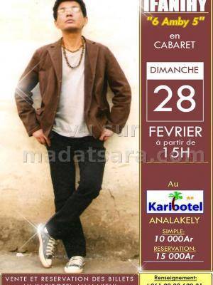 Ifanihy en cabaret au Karibotel