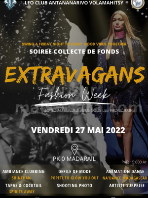 Soirée collecte de fond Extravagans Fashion week - Pk0 Madarail