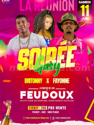 Soirée gasy - Britonny, Fayonne - Feudoux Sainte-Clotilde