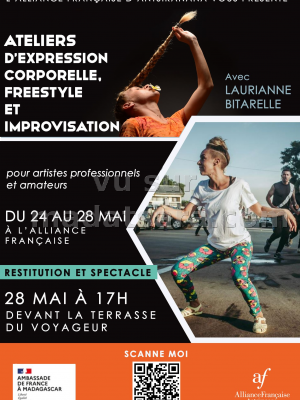 Ateliers d'expression corporelle freestyle et improvisation - AF - Antsiranana Diégo Suarez