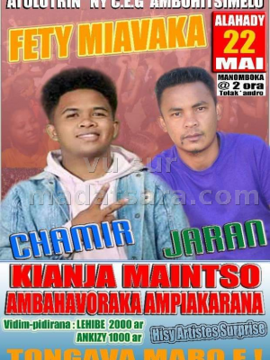 Chamir , jaran en Showcase - Kianja Maitso Ambahavoraka Ampiakarana