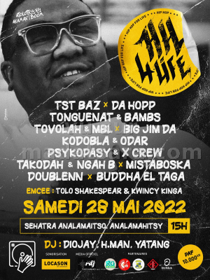 HH4LIFE - Concert - Analamaitso Théâtre de verdure d'Analamahitsy - Da hopp Tongue Nat Bamb's Big Jim Dah Odar Takodah Ngah B Buddha El Taga Doubl'e'nn Mbl Kodobla Xcrew Tst Baz Mistaboska