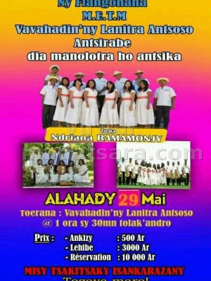 Ndriana ramamonjy - Concert - Vavahadin'ny Lanitra Antsoso Antsirabe